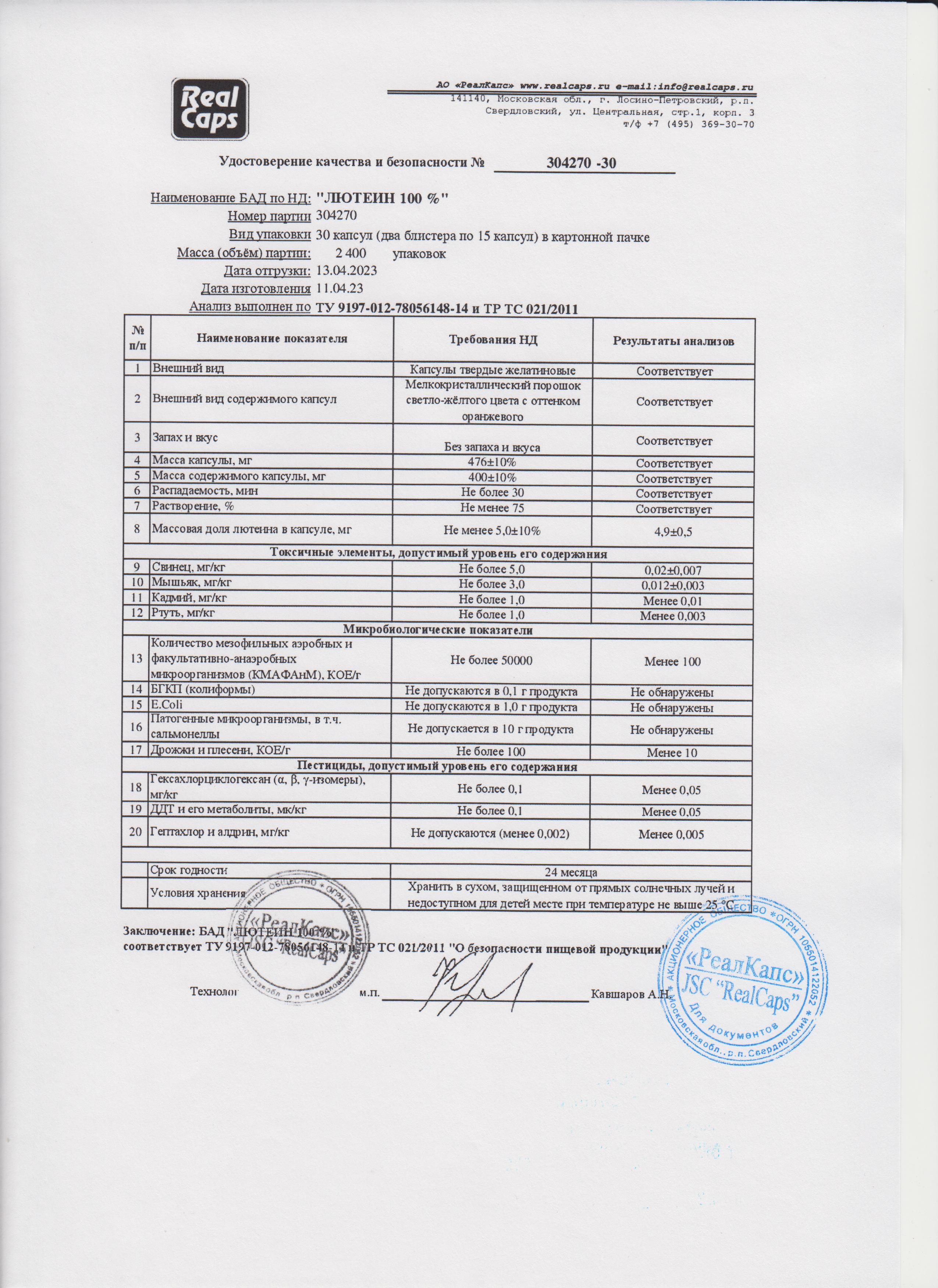 Паспорт №042023